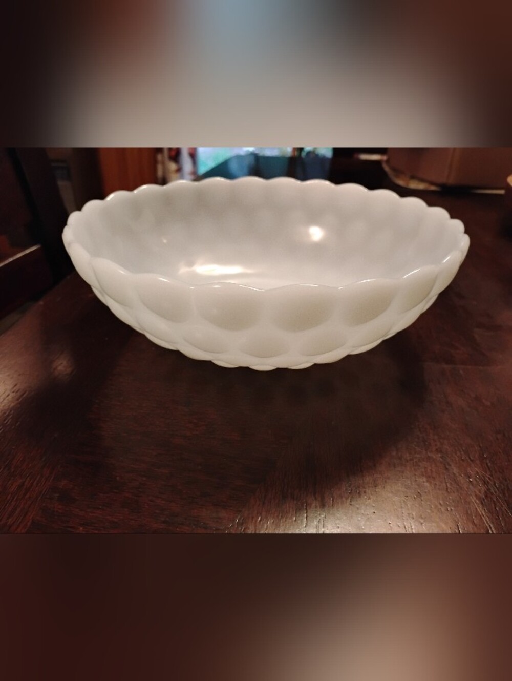 Vintage Anchor Hocking Milk Glass Bubble Bowls
